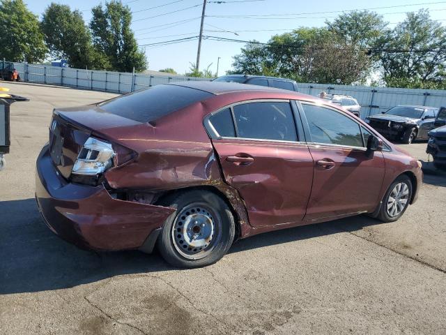 JHMFB2F52CS003590 - 2012 HONDA CIVIC LX 勃艮第红 照片 3