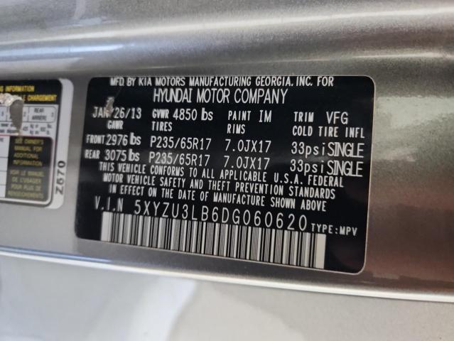 5XYZU3LB6DG060620 - 2013 HYUNDAI SANTA FE SPORT GRAY photo 13