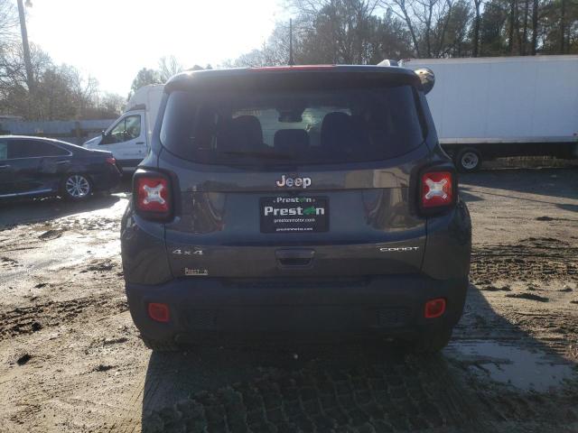 ZACNJDAB0MPM94741 - 2021 JEEP RENEGADE SPORT Մոխրագույն լուսանկար 6