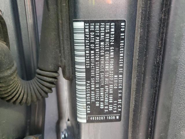 3VWFP7AT4EM628829 - 2014 VOLKSWAGEN BEETLE GRAY photo 12