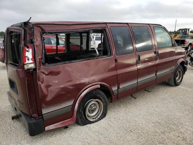 1GNFG15R6X1066650 - 1999 CHEVROLET EXPRESS G1 BURGUNDY photo 3