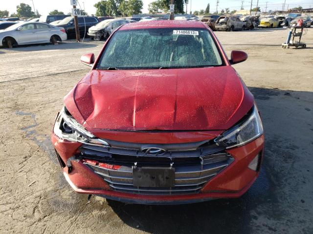 5NPD74LF4KH441074 - 2019 HYUNDAI ELANTRA SE RED photo 5