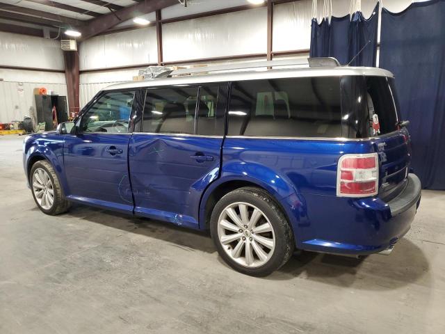 2FMGK5C81DBD19298 - 2013 FORD FLEX SEL BLUE photo 2