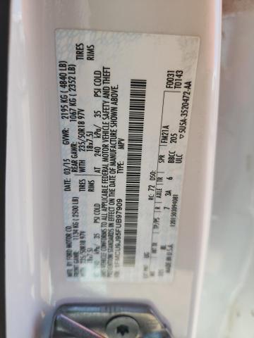 1FMCU9J95FUB97909 - 2015 FORD ESCAPE TITANIUM თეთრი ფოტო 13