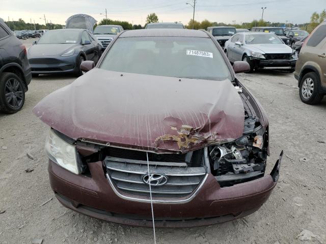 5NPET46C09H494267 - 2009 HYUNDAI SONATA GLS BURGUNDY photo 5