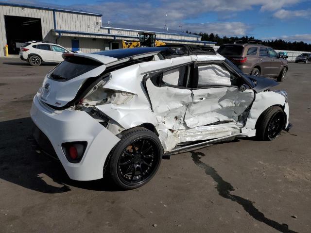 KMHTC6AE7GU300375 - 2016 HYUNDAI VELOSTER TURBO WHITE photo 3