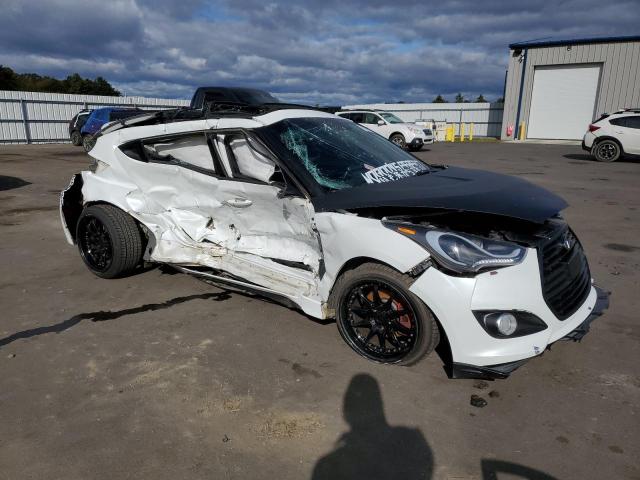 KMHTC6AE7GU300375 - 2016 HYUNDAI VELOSTER TURBO WHITE photo 4