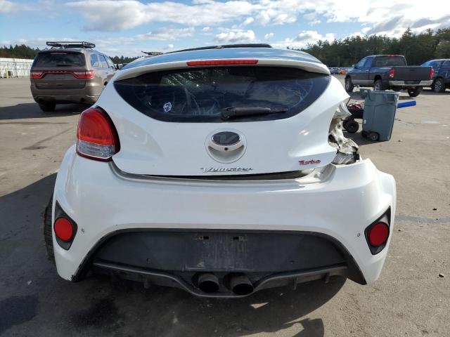 KMHTC6AE7GU300375 - 2016 HYUNDAI VELOSTER TURBO WHITE photo 6