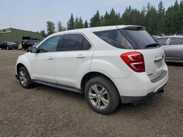 2GNALBEKXH1601831 - 2017 CHEVROLET EQUINOX LS WHITE photo 2
