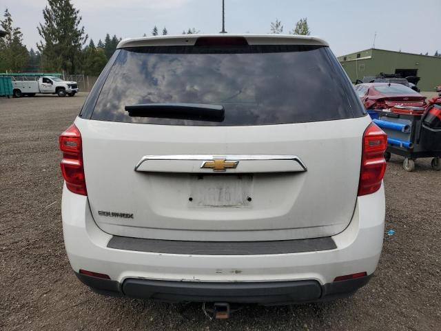 2GNALBEKXH1601831 - 2017 CHEVROLET EQUINOX LS WHITE photo 6