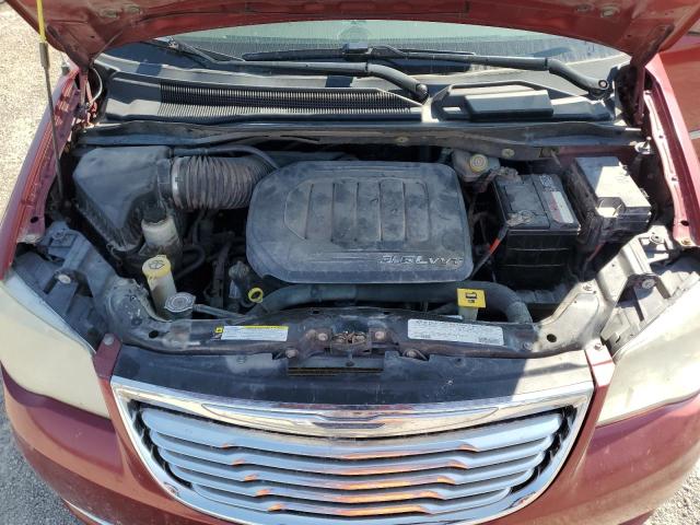 2C4RC1CG6CR307616 - 2012 CHRYSLER TOWN & COU TOURING L RED photo 12