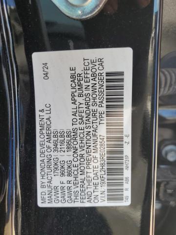 19XFL2H83RE028547 - 2024 HONDA CIVIC SPORT Schwarz Foto 12