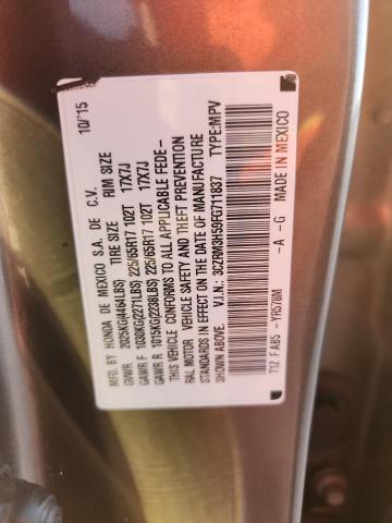 3CZRM3H59FG711837 - 2015 HONDA CR-V EX GOLD photo 12