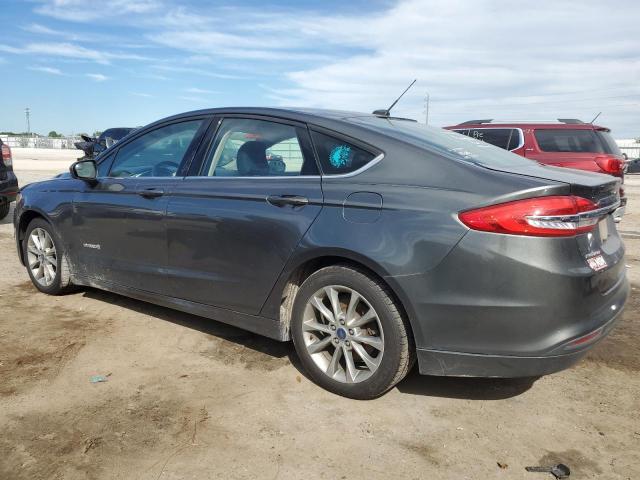 3FA6P0LU0HR232765 - 2017 FORD FUSION SE HYBRID GRAY photo 2