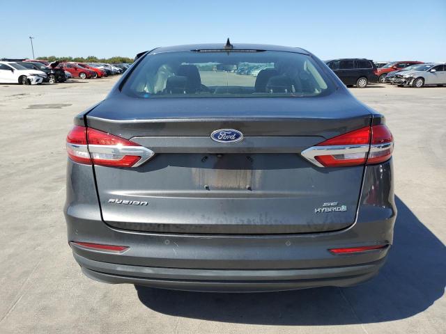 3FA6P0LU7KR166755 - 2019 FORD FUSION SE CHARCOAL photo 6