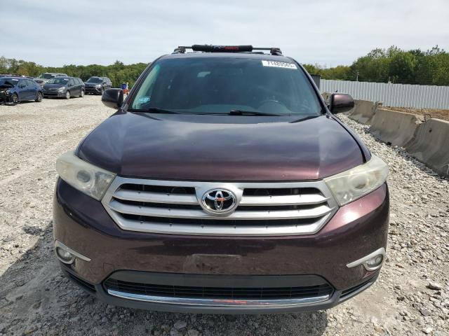 5TDBK3EH3DS186347 - 2013 TOYOTA HIGHLANDER BASE Бордовый фото 5