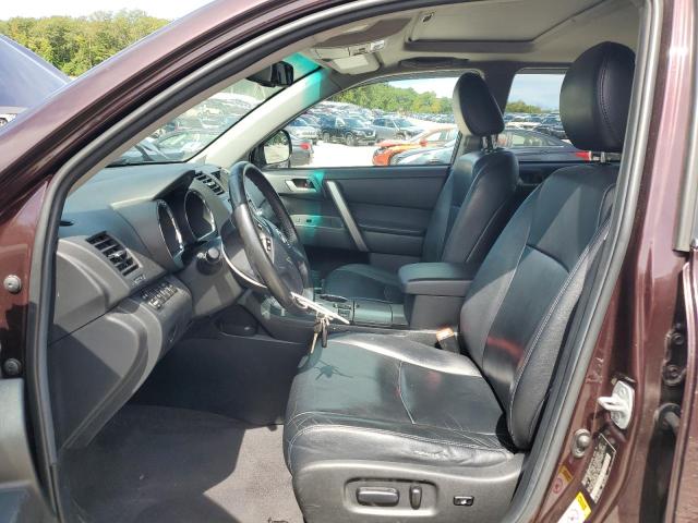 5TDBK3EH3DS186347 - 2013 TOYOTA HIGHLANDER BASE Бордовый фото 7