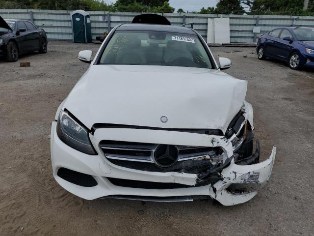 55SWF4JBXHU205577 - 2017 MERCEDES-BENZ C 300 WHITE photo 5