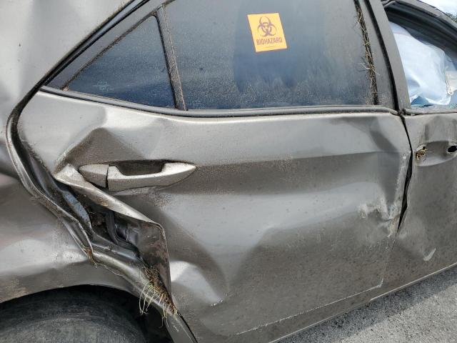 5YFBURHE2HP619461 - 2017 TOYOTA COROLLA L GRAY photo 10