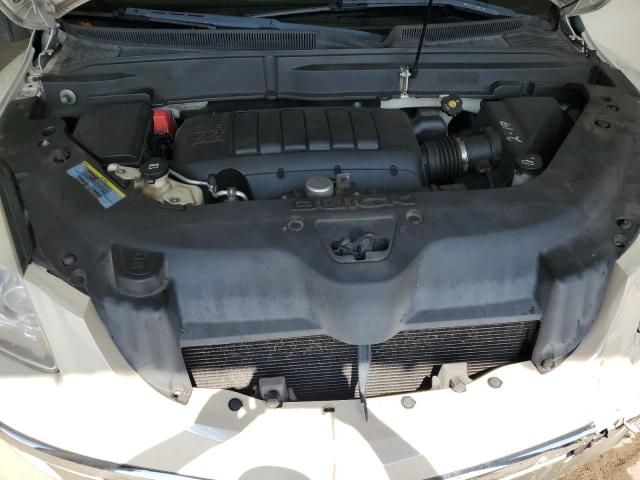 5GALRBED9AJ148414 - 2010 BUICK ENCLAVE CXL WHITE photo 12