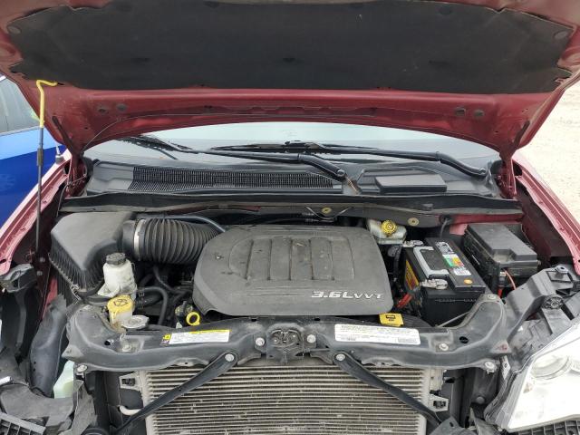 2C4RC1BG8CR250496 - 2012 CHRYSLER TOWN & COU TOURING 勃艮第红 照片 12