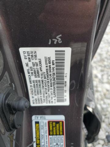 5J6RM4H70DL042154 - 2013 HONDA CR-V EXL GRAY photo 13