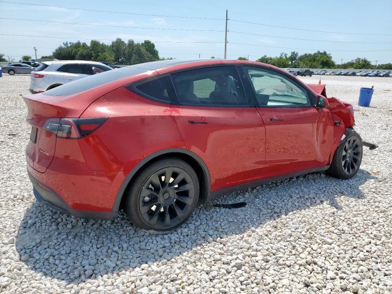 7SAYGAEE2PF890718 - 2023 TESLA MODEL Y RED photo 3