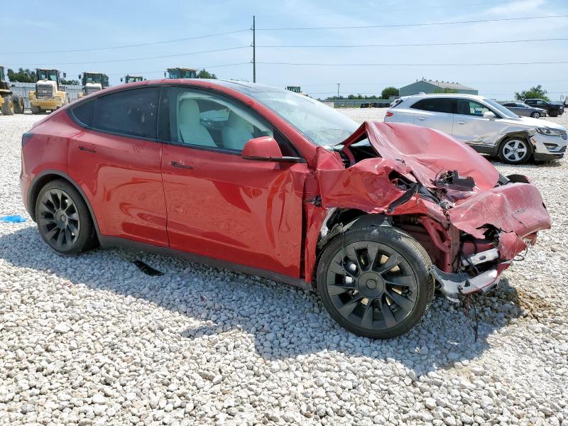 7SAYGAEE2PF890718 - 2023 TESLA MODEL Y RED photo 4