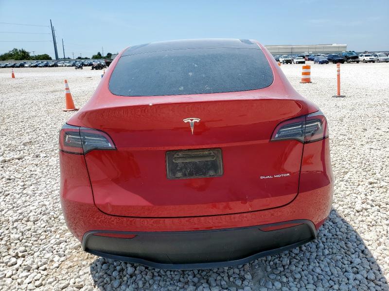 7SAYGAEE2PF890718 - 2023 TESLA MODEL Y RED photo 6