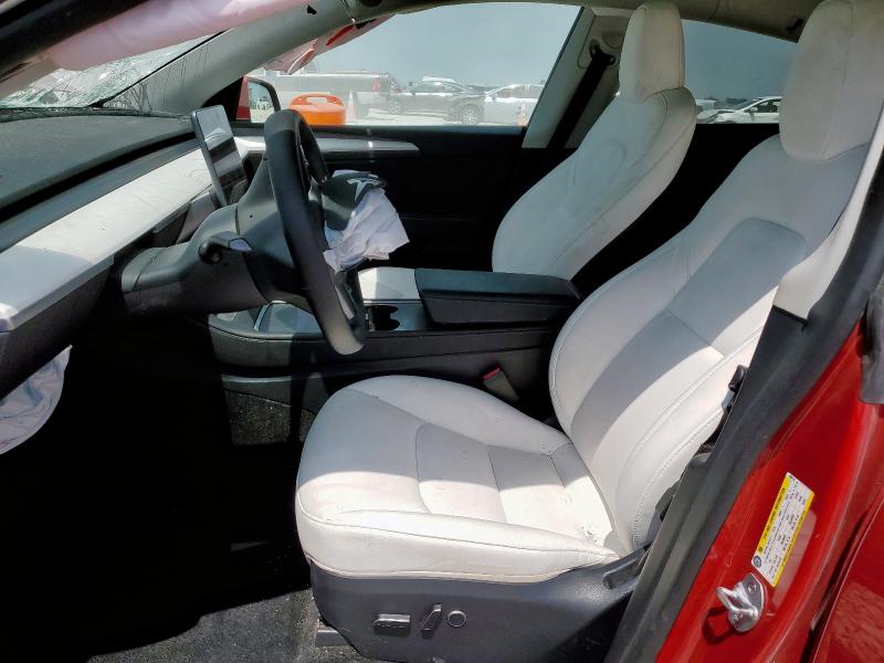 7SAYGAEE2PF890718 - 2023 TESLA MODEL Y RED photo 7