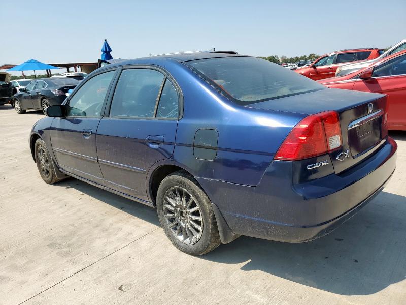 2HGES16523H521571 - 2003 HONDA CIVIC LX BLUE photo 2