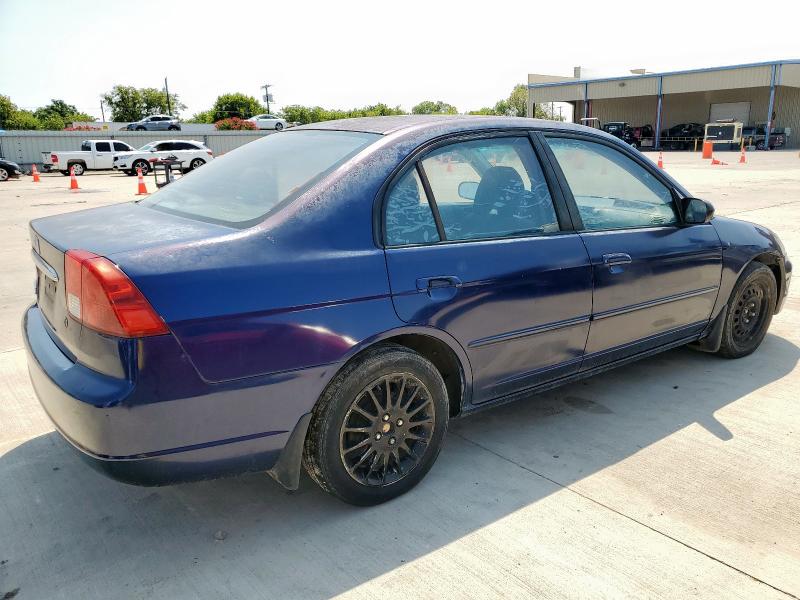 2HGES16523H521571 - 2003 HONDA CIVIC LX BLUE photo 3