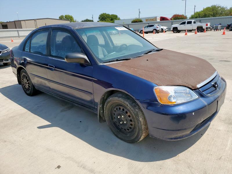 2HGES16523H521571 - 2003 HONDA CIVIC LX BLUE photo 4
