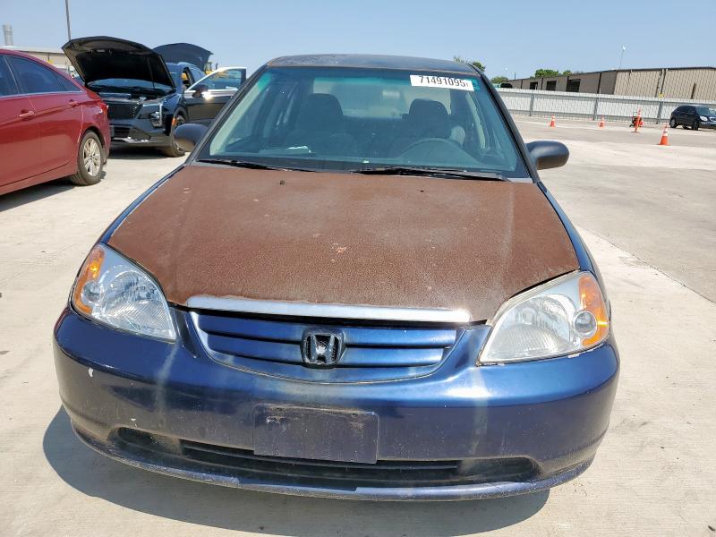 2HGES16523H521571 - 2003 HONDA CIVIC LX BLUE photo 5