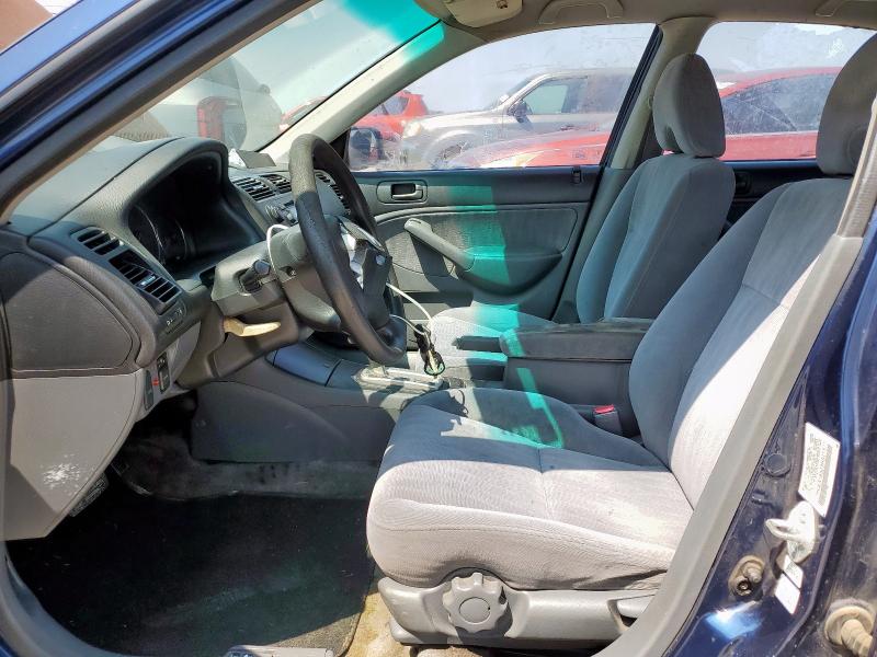 2HGES16523H521571 - 2003 HONDA CIVIC LX BLUE photo 7