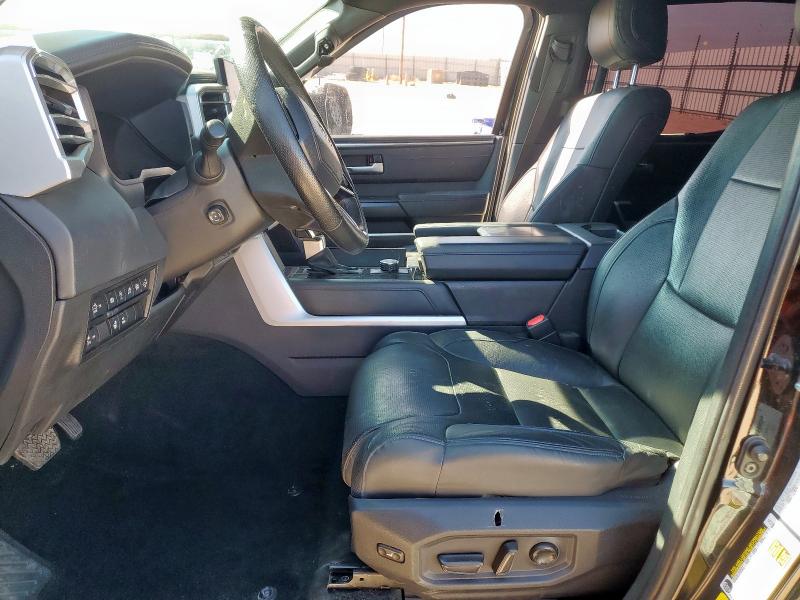 5TFNA5AB5NX004060 - 2022 TOYOTA TUNDRA CREWMAX PLATINUM Negro foto 7