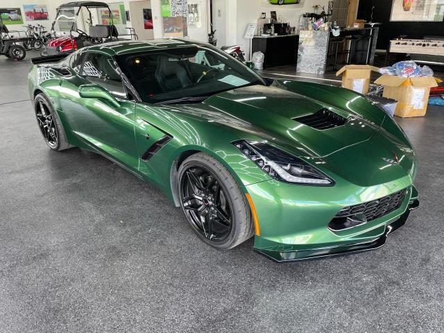 1G1YA2D71K5114302 - 2019 CHEVROLET CORVETTE STINGRAY 1LT GREEN photo 1