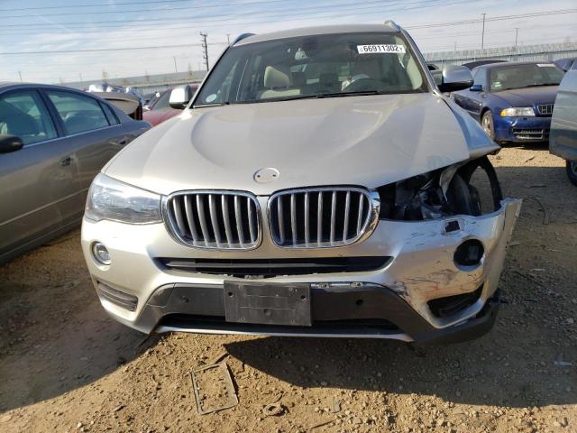 5UXWX9C57F0D51063 - 2015 BMW X3 XDRIVE28I SILVER photo 5