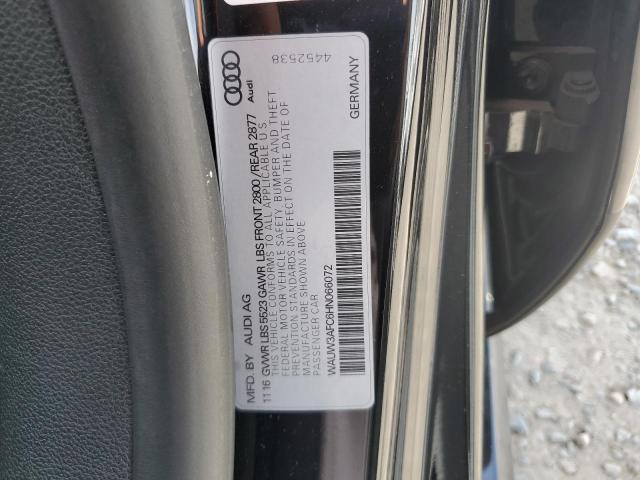 WAUW3AFC6HN066072 - 2017 AUDI A7 COMPETITION PRESTIGE BLACK photo 12