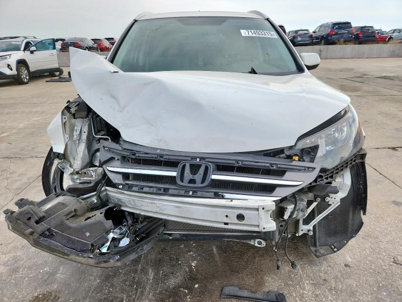 5J6RM3H75EL006634 - 2014 HONDA CR-V EXL WHITE photo 5