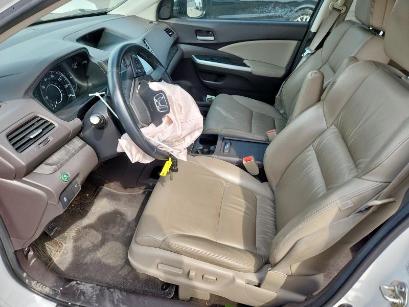 5J6RM3H75EL006634 - 2014 HONDA CR-V EXL WHITE photo 7