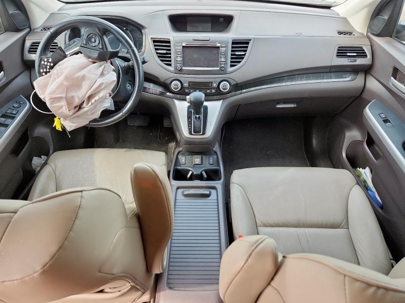 5J6RM3H75EL006634 - 2014 HONDA CR-V EXL WHITE photo 8