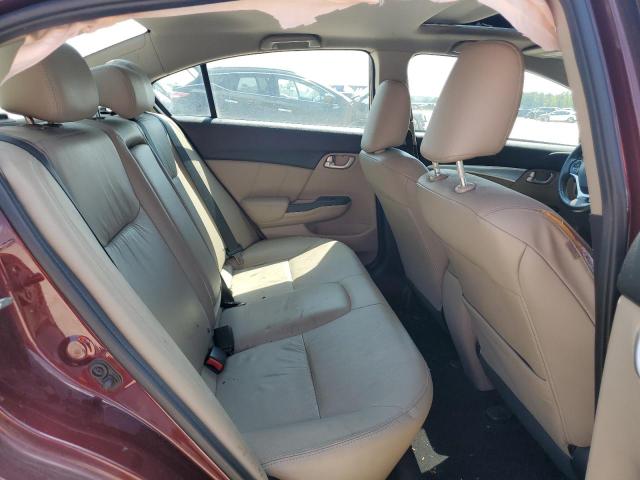 19XFB2F98FE218628 - 2015 HONDA CIVIC EXL ბურგუნდია ფოტო 10