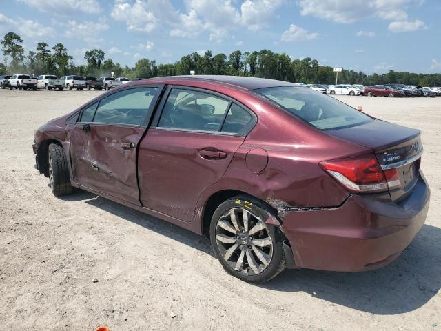 19XFB2F98FE218628 - 2015 HONDA CIVIC EXL ბურგუნდია ფოტო 2