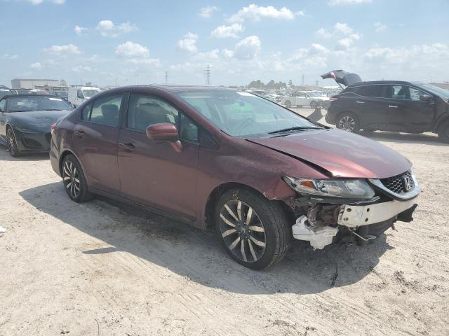 19XFB2F98FE218628 - 2015 HONDA CIVIC EXL ბურგუნდია ფოტო 4