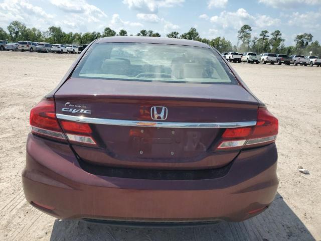 19XFB2F98FE218628 - 2015 HONDA CIVIC EXL BURGUNDY photo 6