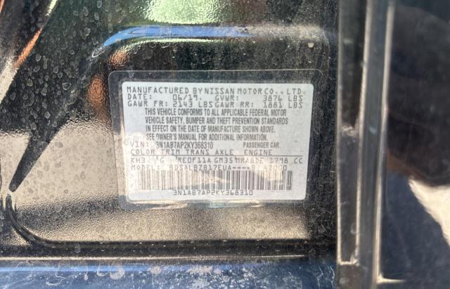 3N1AB7AP2KY368310 - 2019 NISS SENTRA S BLACK photo 10