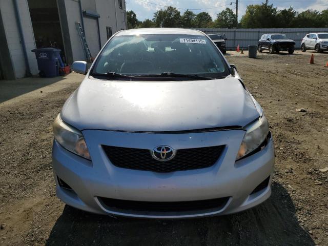 2T1BU4EEXAC535157 - 2010 TOYOTA COROLLA BASE SILVER photo 5