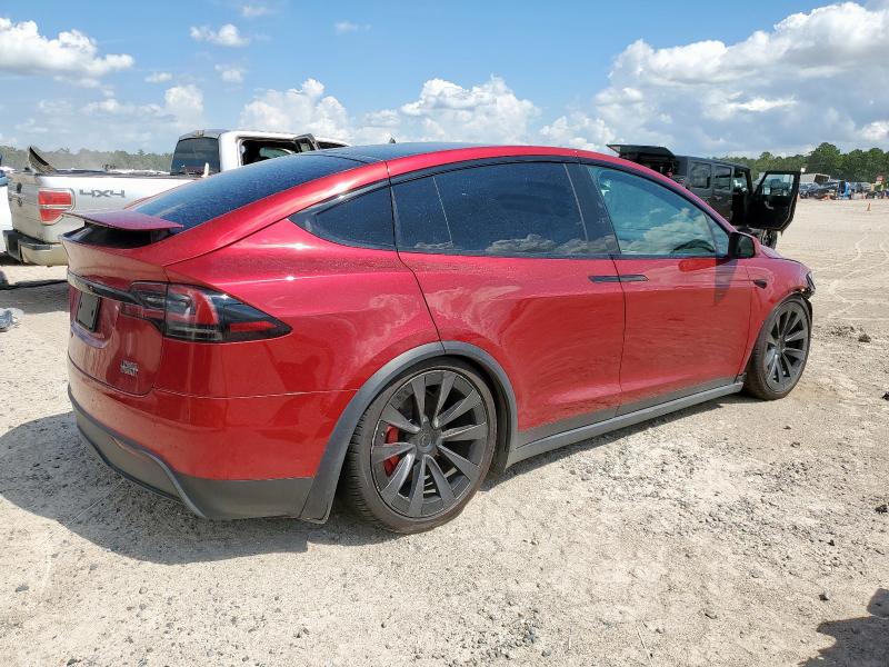 7SAXCBE63PF423345 - 2023 TESLA MODEL X 勃艮第红 照片 3