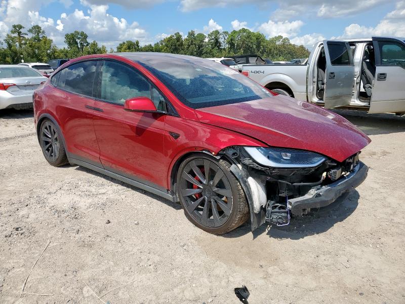 7SAXCBE63PF423345 - 2023 TESLA MODEL X 勃艮第红 照片 4